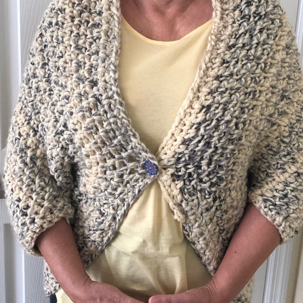 Handmade crochet shawl size Small/Medium